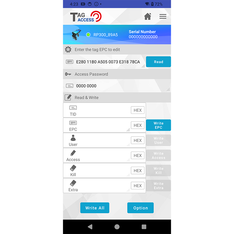 TagAccess 2.0 Powerful RFID application for Android and iOS devices ...